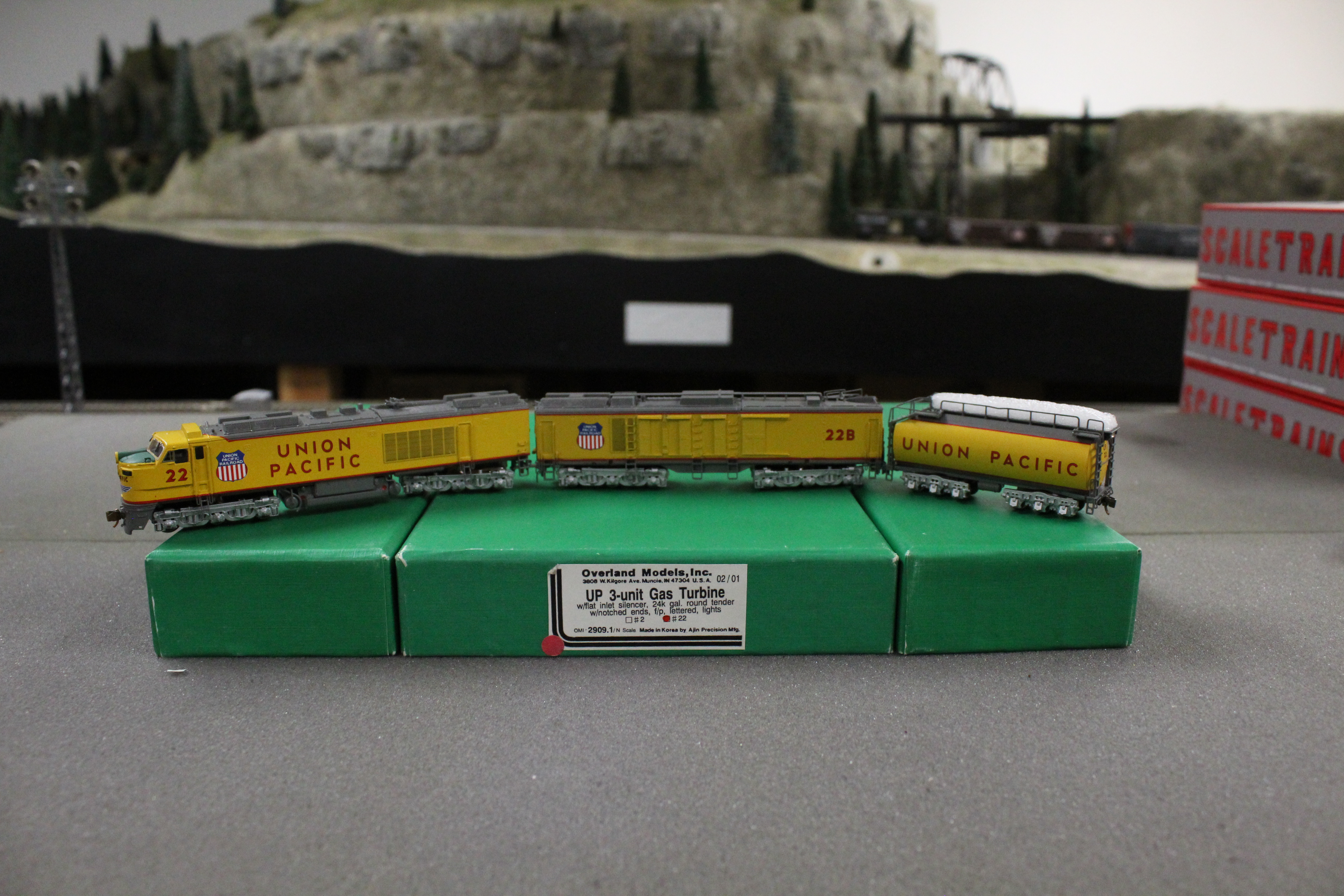 Overland Models 2909.1 Union Pacific 3 Unit Gas Turbine #22 N scale