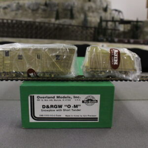Overland Models 1355 D&RGW "O-M"Snowplow w/Tender HOn3 scale