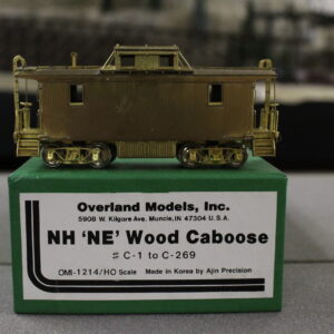 Overland Models 1214 NH 'NE' Wood Caboose HO scale